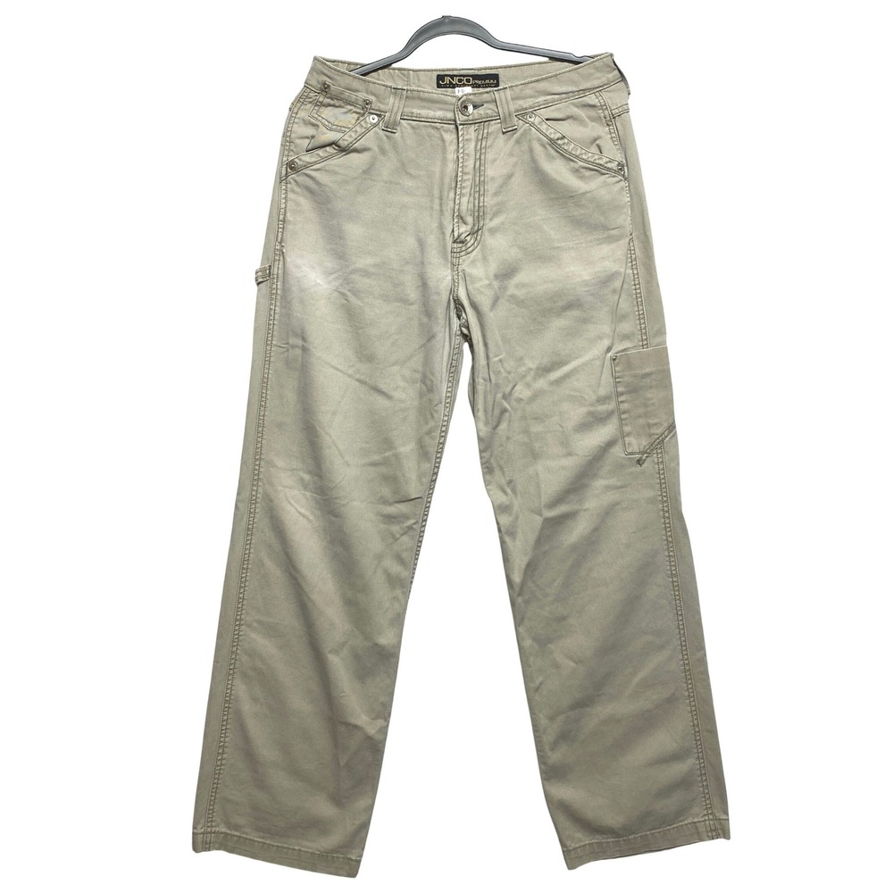 JNCO Premium Cooper Carpenter Pants Unisex 18 31x31 Khaki Tan Baggy Skate